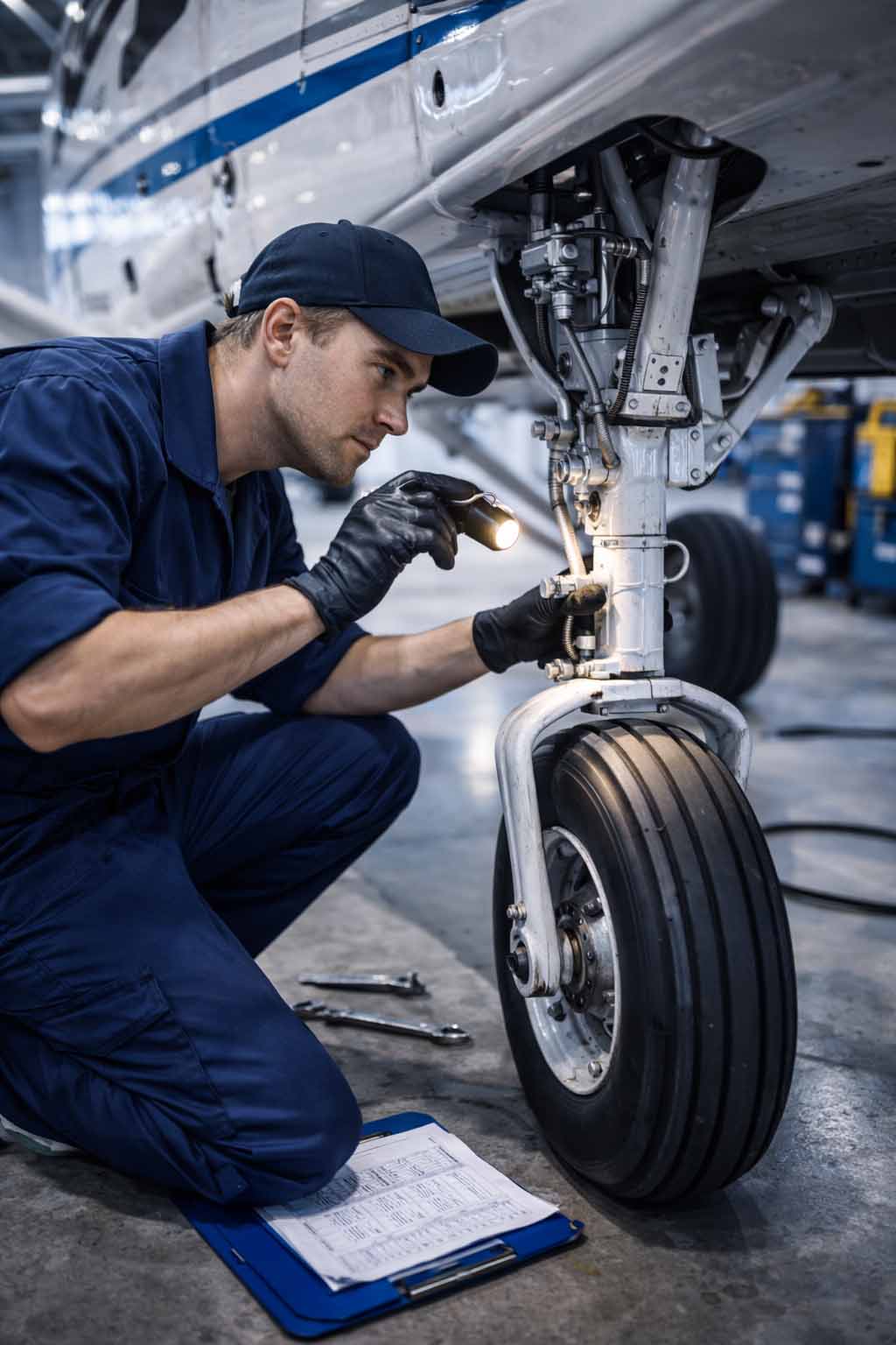 Aircraft maintenance work